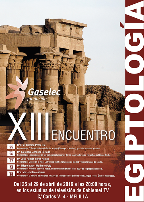XIII ENCUENTRO DE EGIPTOLOGIA 2016